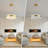 Modern Alabaster Linear Chandelier