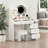 Vanity Desk With Mirror And Lights