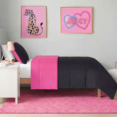 Juicy Couture Metallic Leopard Plush Rugs