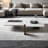 Simple natural marble creative coffee table