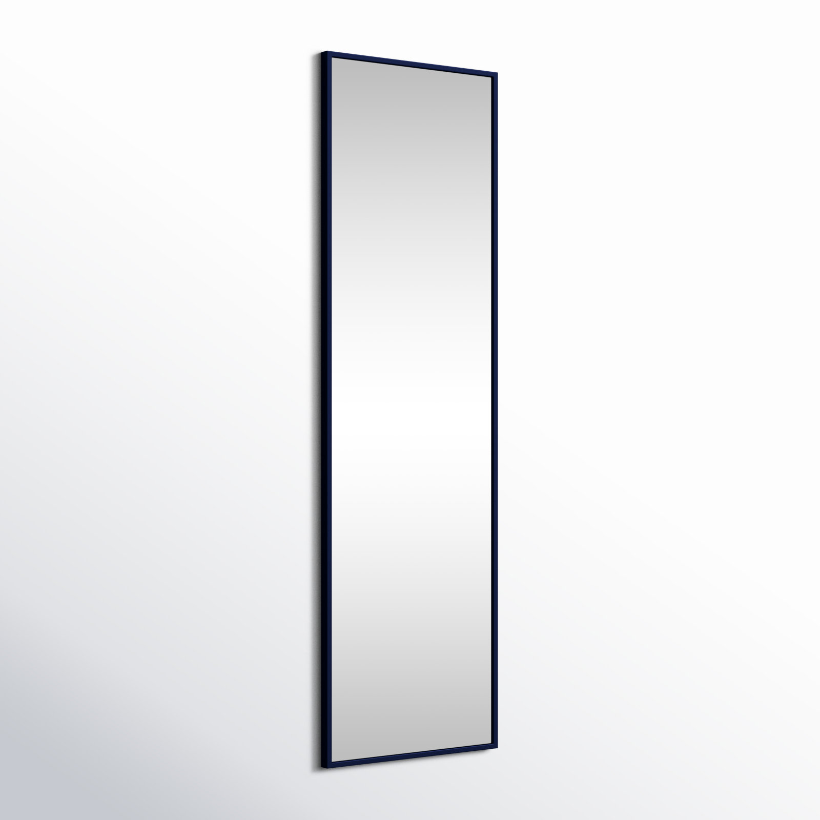 Sabine Metal Rectangle Wall Mirror, 60" x 18", Blue