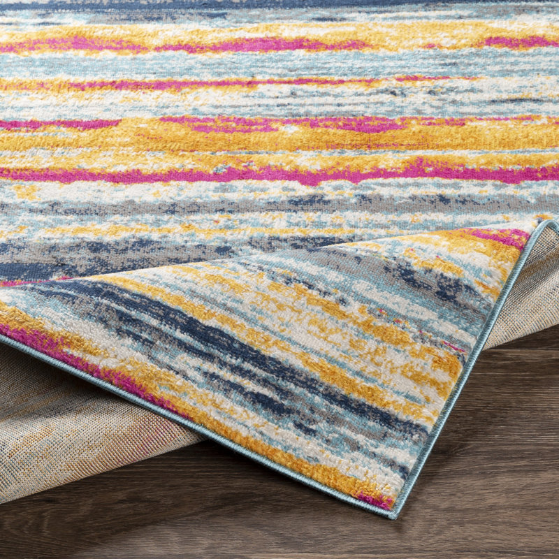 Fleeman Striped Indoor Rug, Rectangle 9' x 12'3"