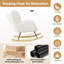 Modern Rocking Chair Cozy and Stylish Armchair for Living Room, Nursery, or Bedroom-1556507851