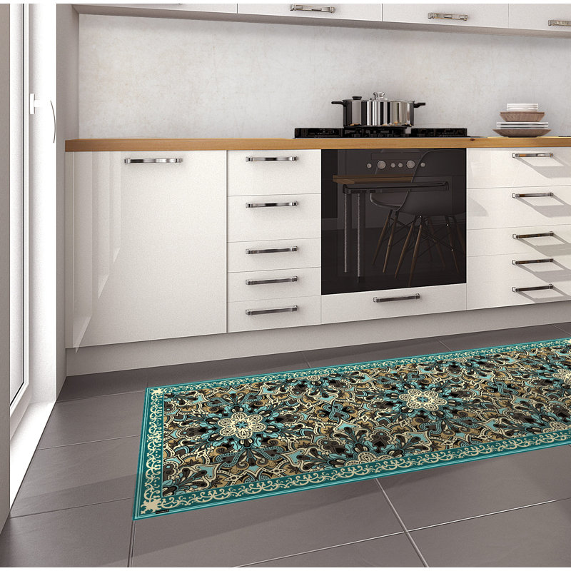 Bynoe Floral Kitchen Mat, Rectangular 68 x 180cm