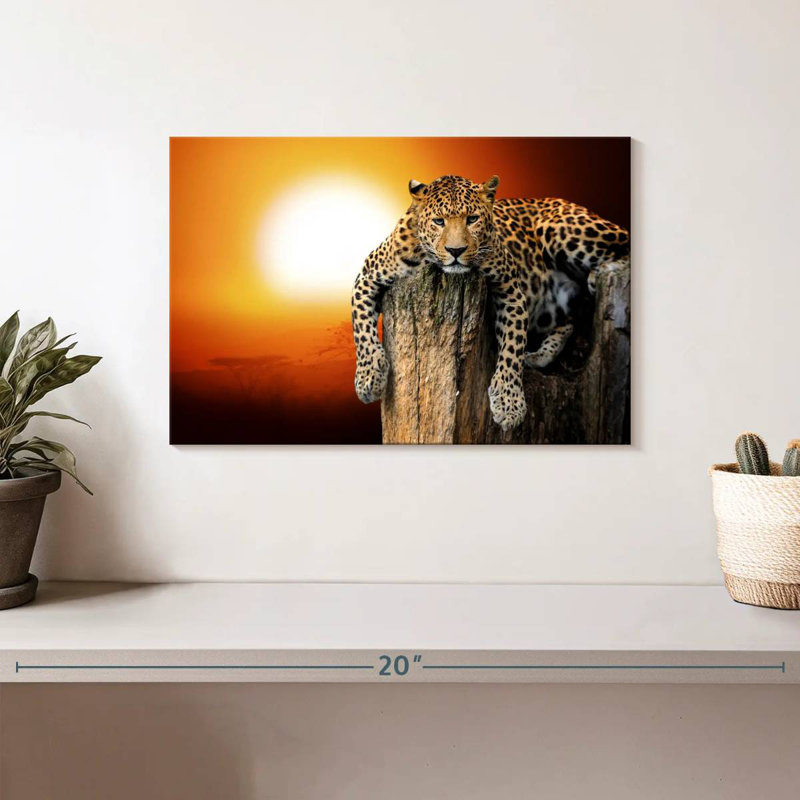 Brampt Lounging Leopard, 8" H x 12" W