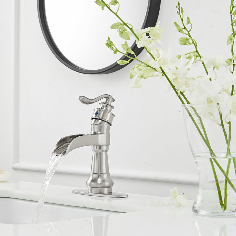 Single-Hole Single-handle Bathroom Faucet, Brushed Nickel