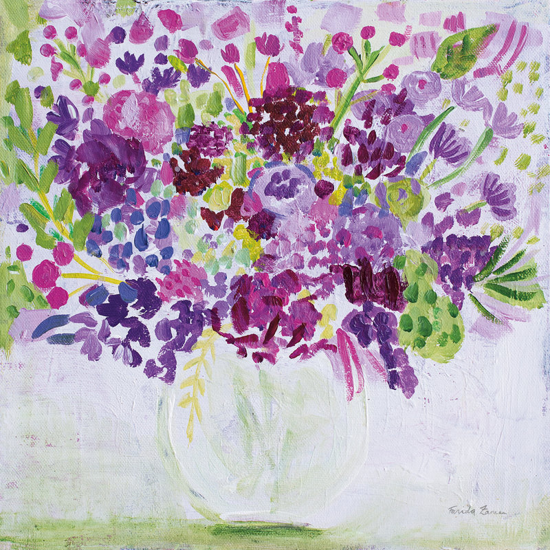 Jardin amusant, H 12 po x l 12 po, No, Wrapped Canvas