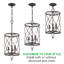Lustre tambour unique à 3 lumières Tilghman