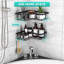 Serviteur de douche adhésif en acier inoxydable Bendeguz