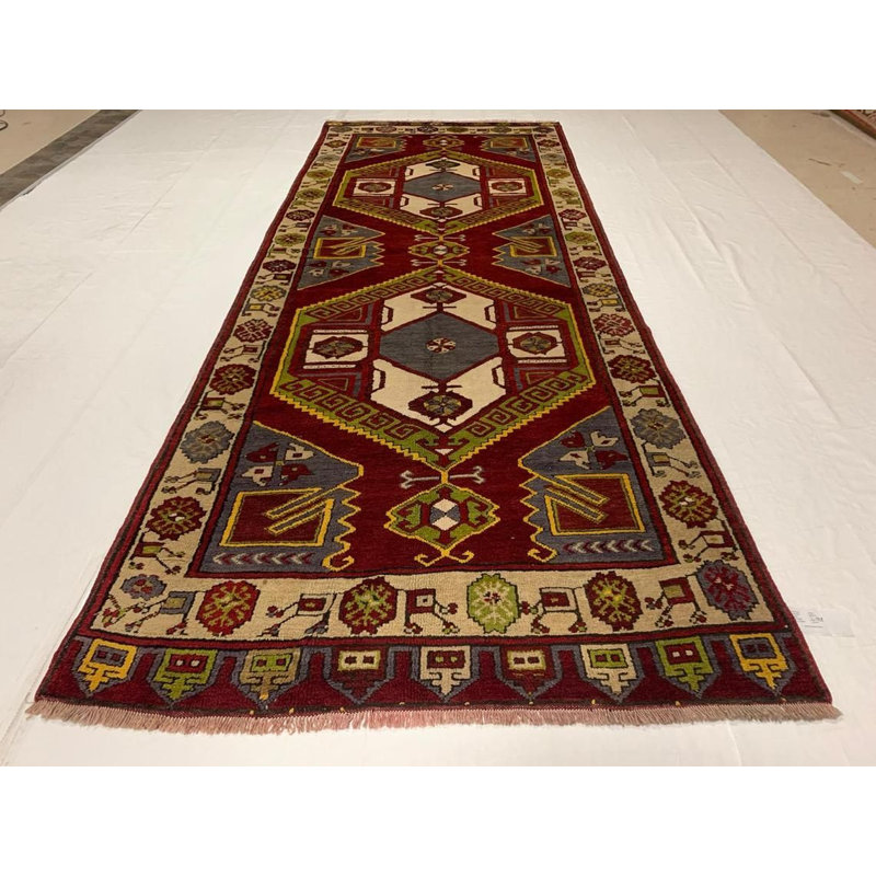 Tapis de couloir 4 x 12 Vintage Anatolian