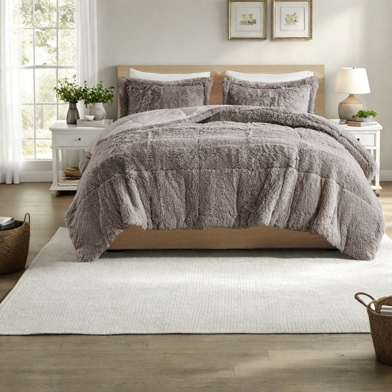 Ensembles de literie moelleux et moelleux, polyester grand confort moderne pour la maison