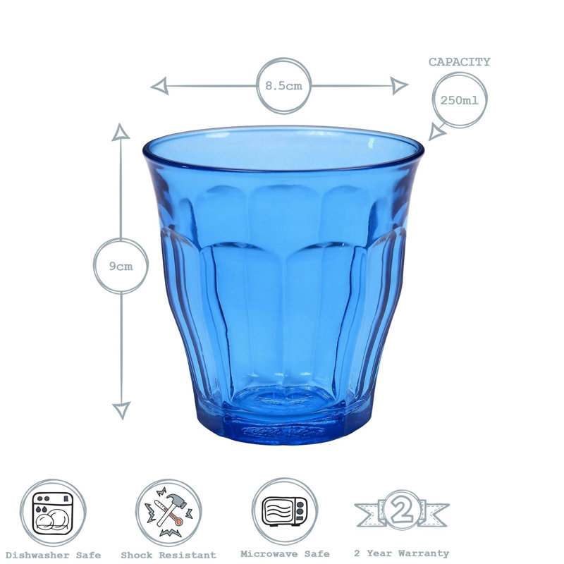 Picardie 250ml Drinking Glass, 6