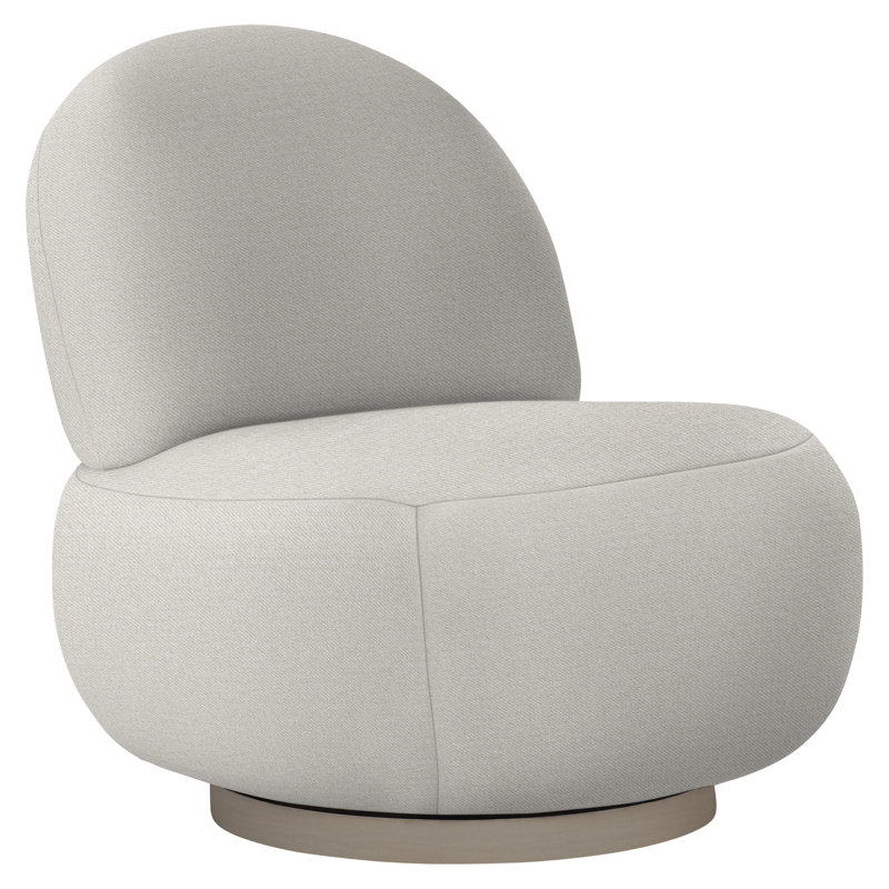 Lulu 29'' Wide Swivel Side Chair, Blanca, White 5555-000