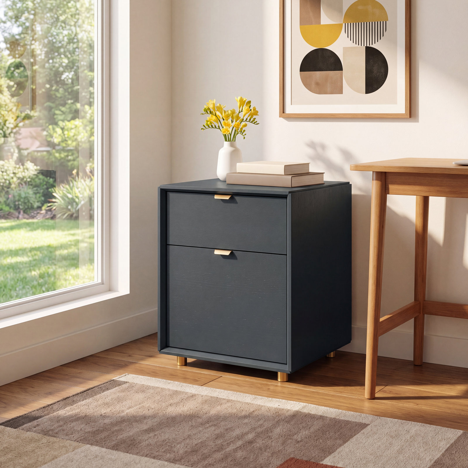 Dang Filing Cabinet, Navy Green
