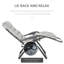 Chaise de jardin inclinable avec repose-tête Outsunny-66292033