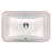 Nantucket Sinks Great Point 11.25 " Vitreous China Rectangular Bathroom Sink and Overflow Hole