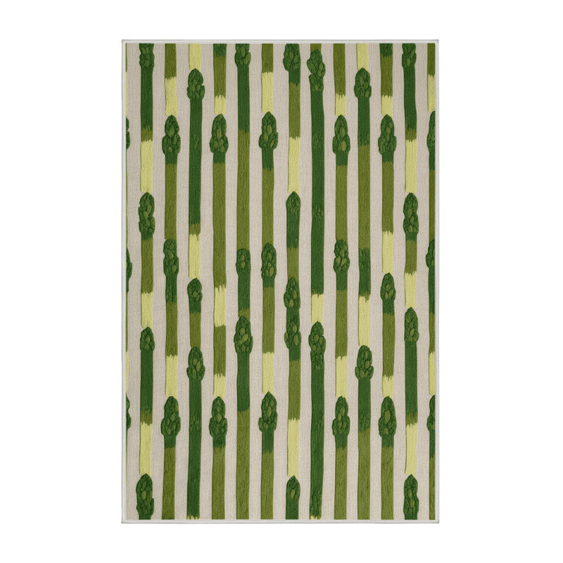  Tapis vert asperge lavable, Rectangulaire 8 pi x 10 pi