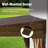 10X14ft Lean To Hardtop Gazebo With Gutters, Outdoor Wall Mounted Gazebo With Metal Roof