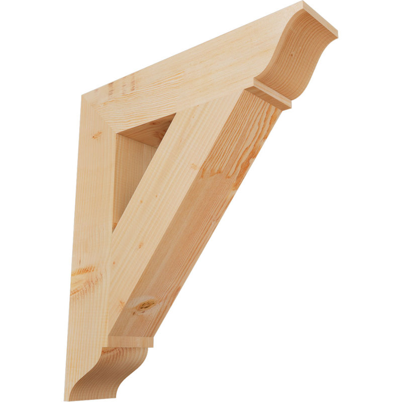 Support traditionnel, H 32 po x l 5,5 po x P 28 po, Douglas (lisse)