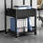 3 Tier Printer Stand with Storage Drawer Rolling Printer Table with Wheels Home Office,Retro-2059525088