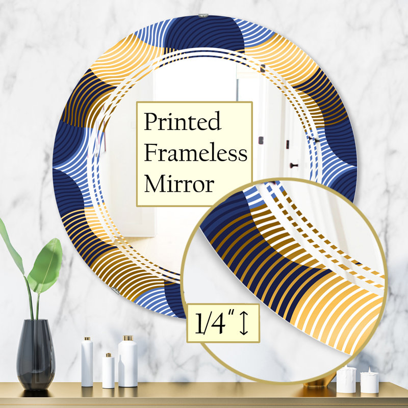 Miroir mural Triple C Luxury Waves II, H 31,5 po x l po