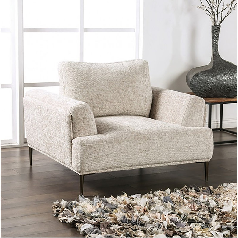 Fauteuil Perpetue, Chenille brun clair