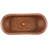 Paige 72" Copper Soaking Double Slipper Freestanding Tub with Rolled Rim-102795368-102795371