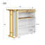 Extendable Bar Table With Storage Cabinet And Led-2042543296