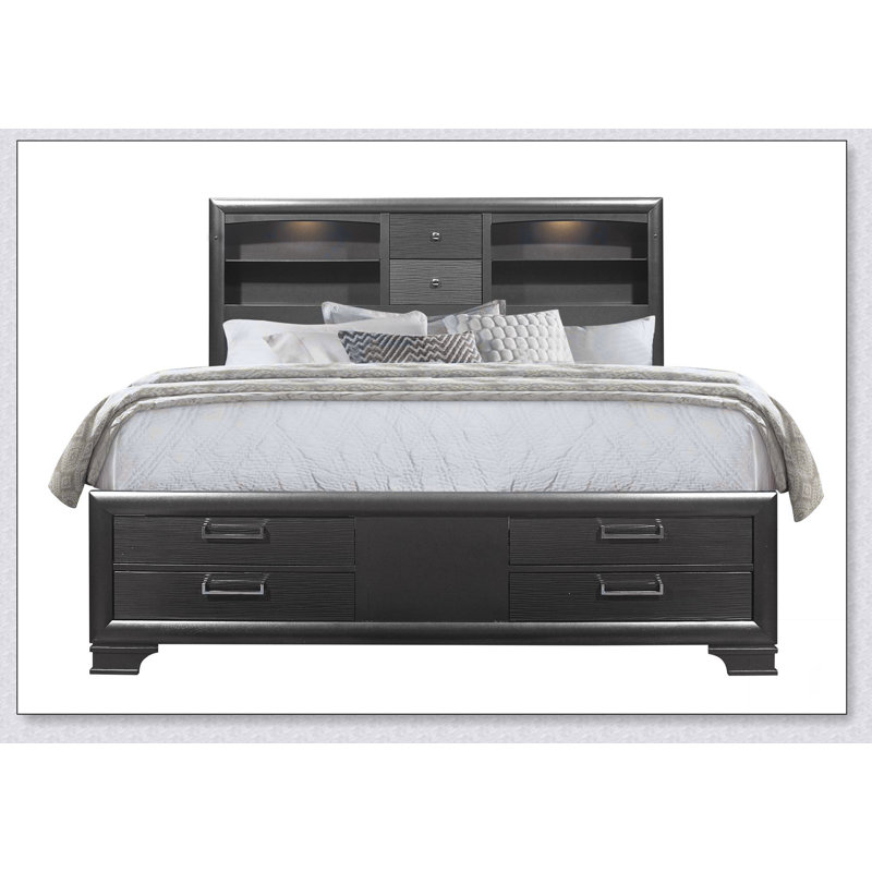 Grey Queen Bed
