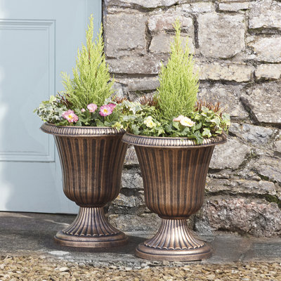 Cappiello Plastic Outdoor Urn Planter