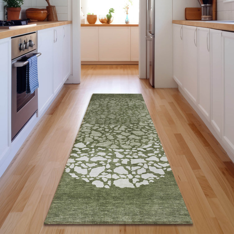 Premium Machine Washable Cerrito Olive Rug