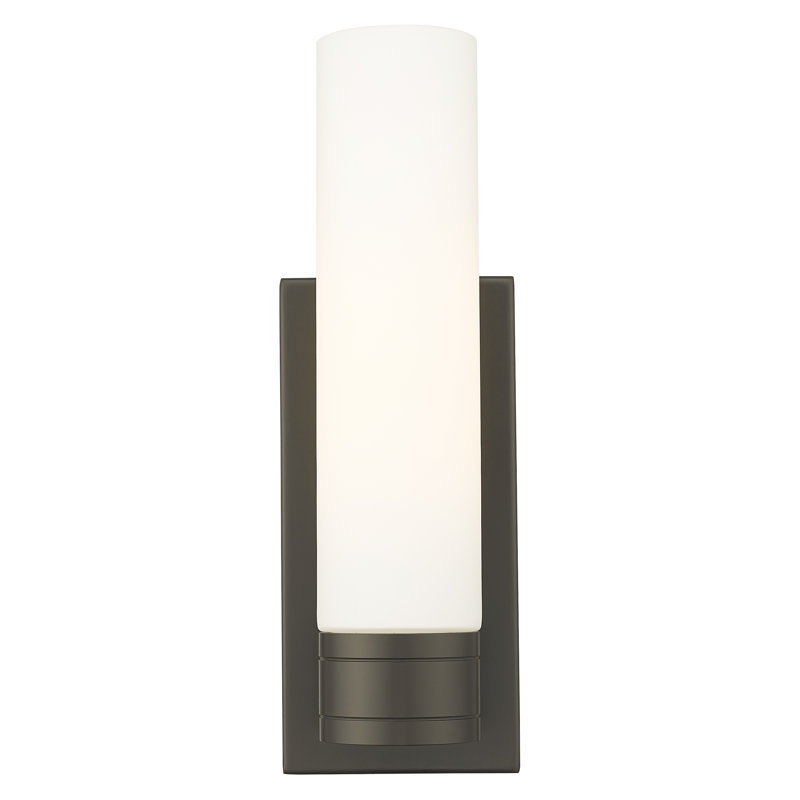 Ballston - Jaxson - 1 Light 5" Sconce with 11"H Shade, Oil Rubbed Bronze, Light Smoke