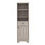 Armoire à linge St. Clair, deux tablettes intérieures, deux tablettes ouvertes, une porte-594087600