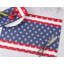 Ensemble de 4 napperons en coton rayé bleu marine American Flag