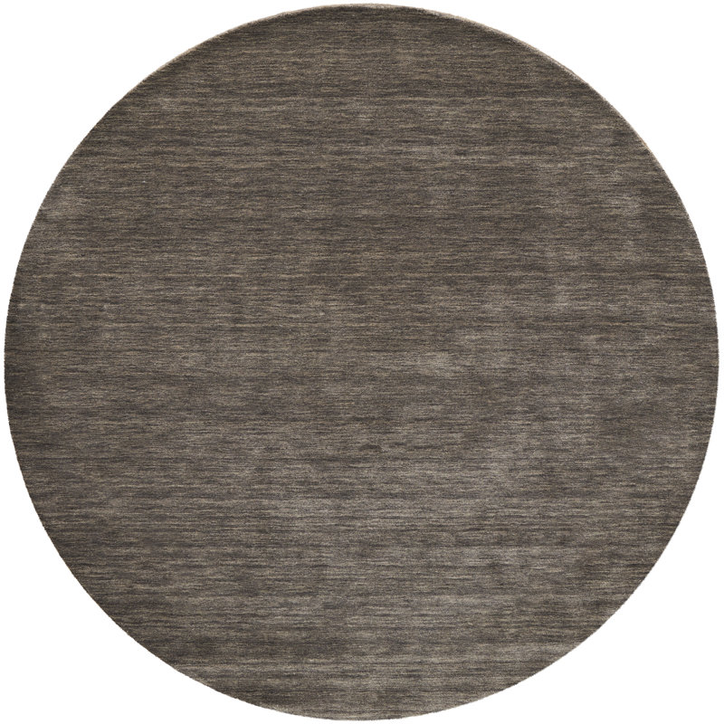 Lineville Hand Tufted Wool Indoor Rug, Round 8'