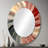 Mid-Century New Balance Abstract Geometrics IV - Mid-Century Oval Wall Mirror-1031499859