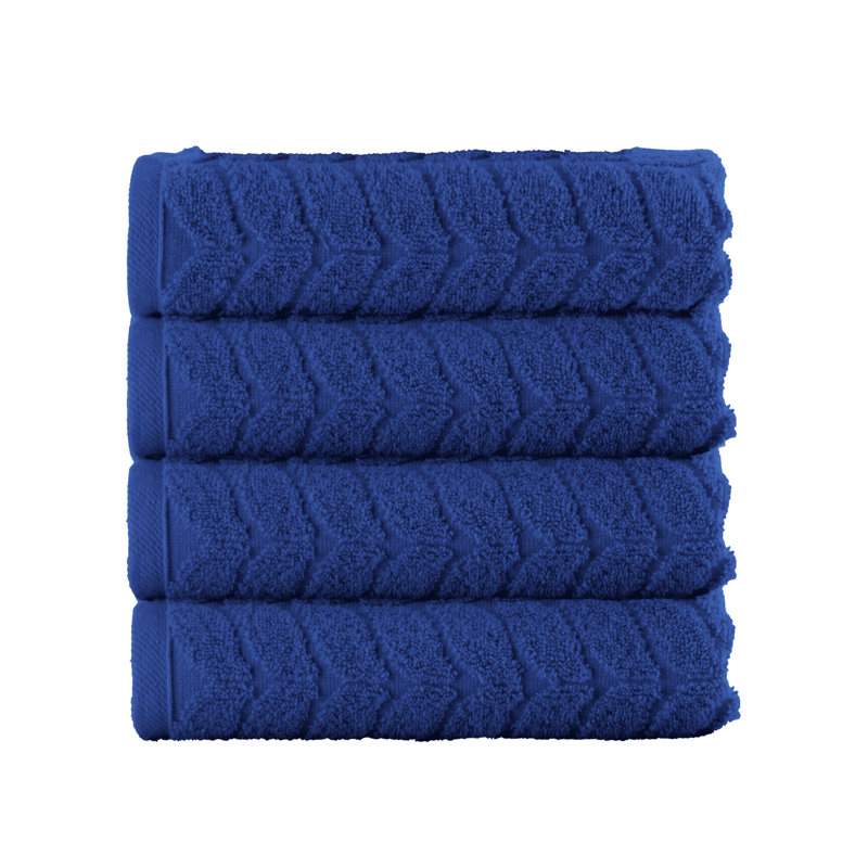 Elegant Comfort 100% Turkish Cotton 4-Piece Towel Set – Ultra Soft, Highly Absorbent, Quick Dry Bathroom Towels, Royal
