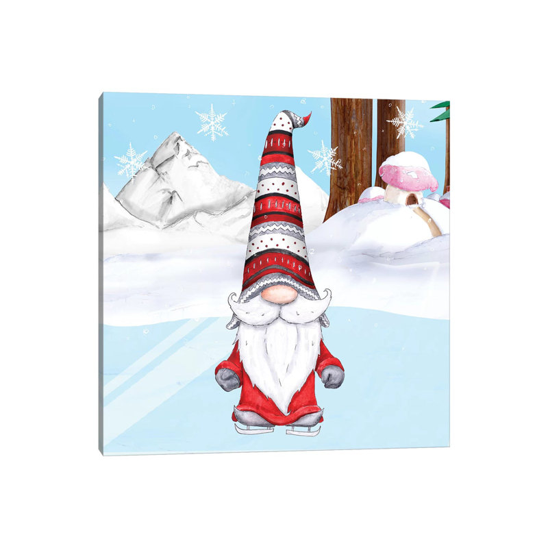 Fun Hat Gnoming Around II by Hugo Edwins - Wrapped Canvas Print, 45.72 cm H x 45.72 cm W x 3.175 cm D