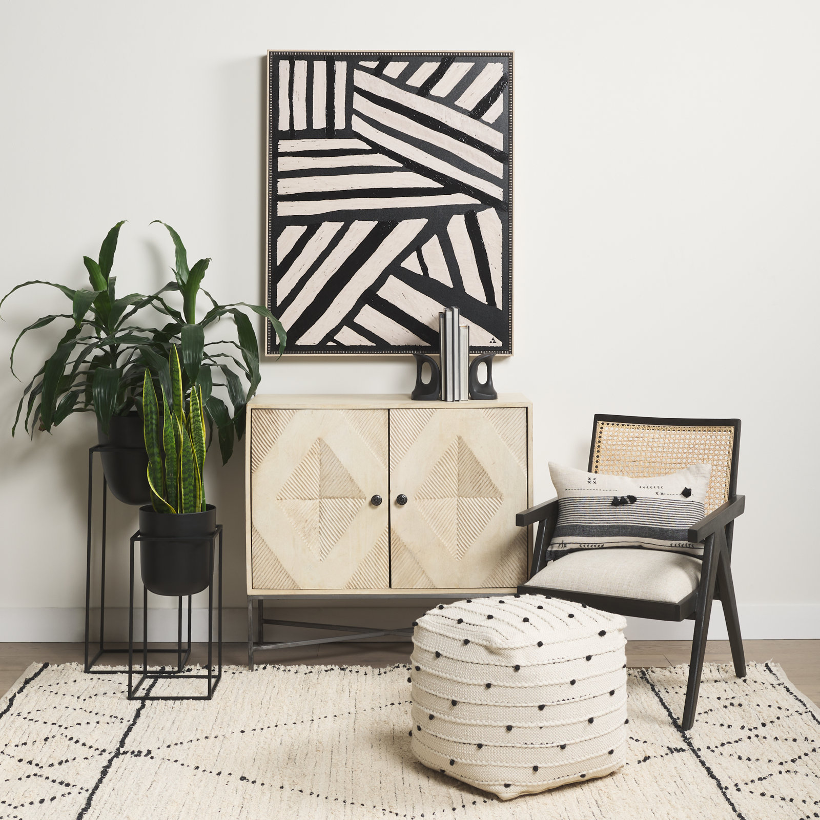 Windcrest Solid Wood Storage Cabinet, Blonde
