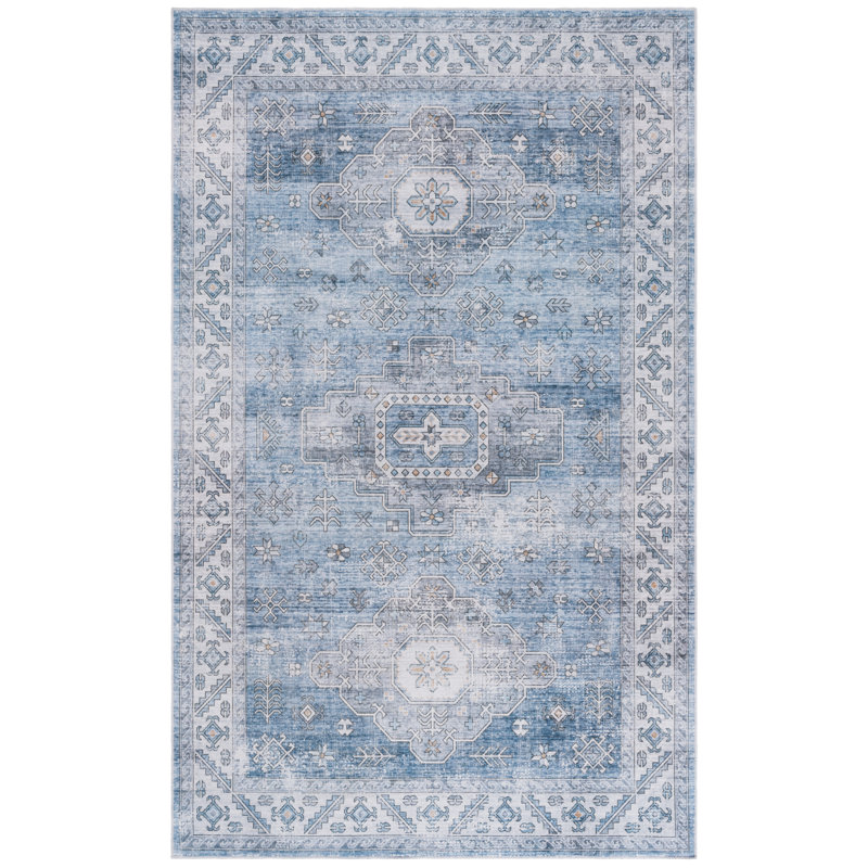 Maritess Machine Washable Southwestern Rug, Rectangle 4' x 6'