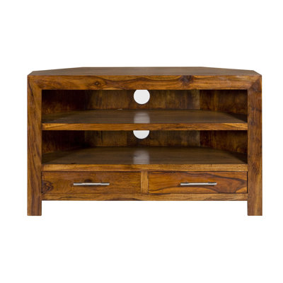 Harvey Unfinished Corner TV Stand for TVs up to 43"