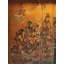 Rama Rajyabhishekam Kalamkari, peinture | Art mural traditionnel indien sur tissu de soie | Décoration religieuse en acrylique par l'artiste Dhanu Andluri