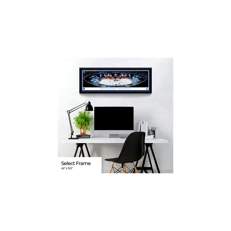 NHL Hockey, H 15,5 po x l 42 po x P 0,88 po, Bleu marine