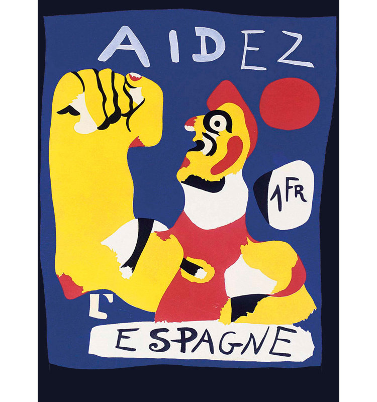 Aidez l'espagne, H 18 po x l 14 po