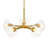 Mid-Century 5-Light Glass Sputnik Chandelier