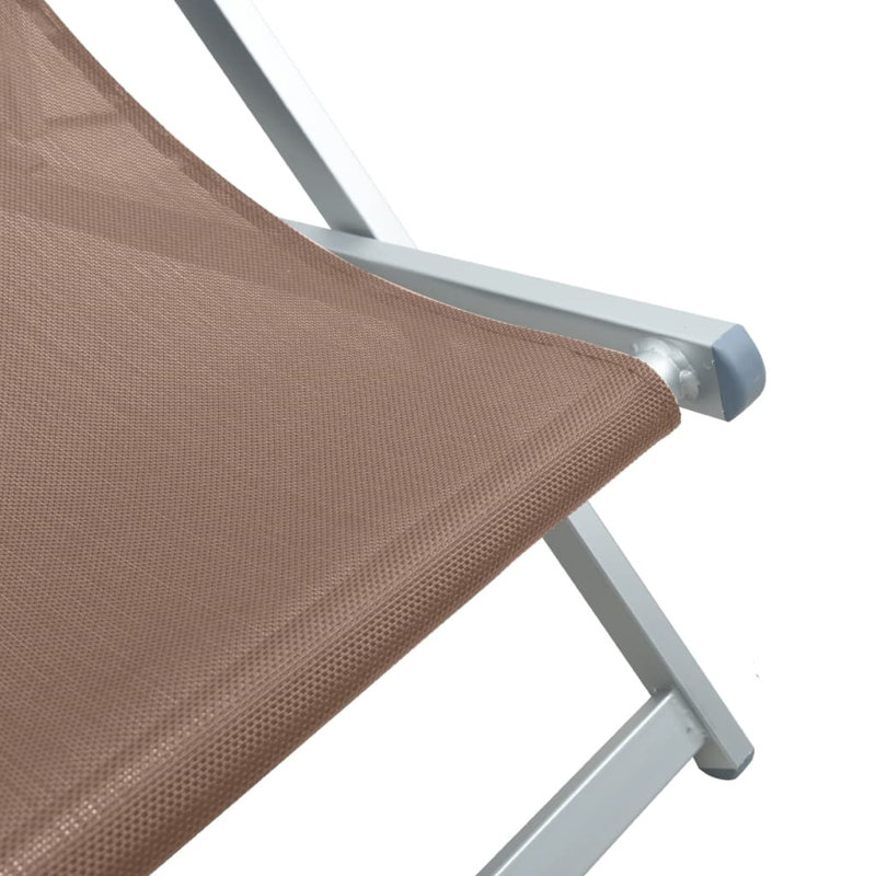 4-4 Sling Camping / Beach Folding Chair Folding Chair Set, Brown, white and pink