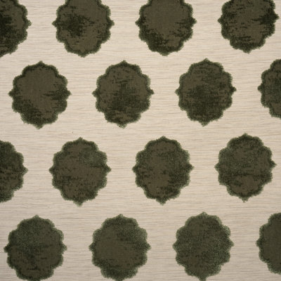 Claire - Medallion Cut Velvet Upholstery Fabric By The Yard