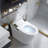 SANOXIS Smart Toilet Bidet Combo, Auto Open/close Lid, Tankless 1.28 Gpf Auto Flush, Heated Seat, Soft- Close, Blackout Flush, Warm Dryer & Wash With Remote Control