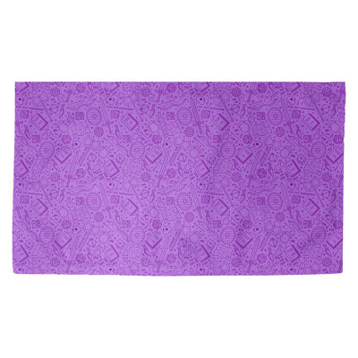 Tapis mauve à motif de jeu de rôles Avicia