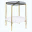Ensemble de table basse et de table ronde moderne 2 pièces, ensemble de salon polyvalent assorti-129866789-129866788